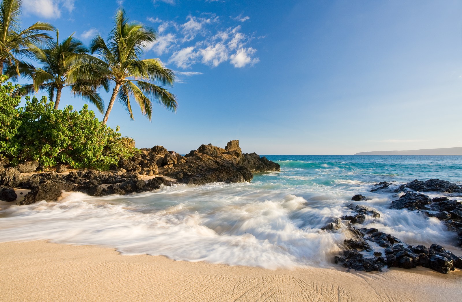 Beach In Tropical Maui Hawaii