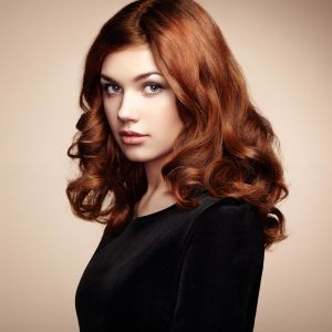 Fashion Portrait Of Elegant Woman With Magnificent Hair