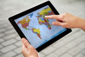 World Map On Apple Ipad