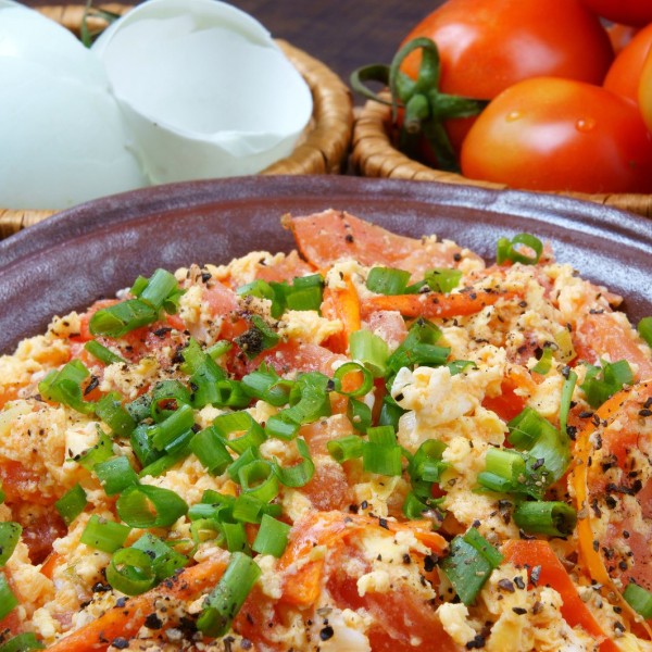 Vietnamese Food, Tomato Saute Egg